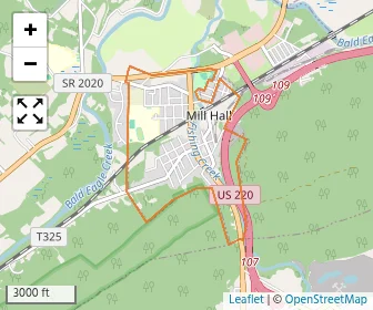 Area schools map